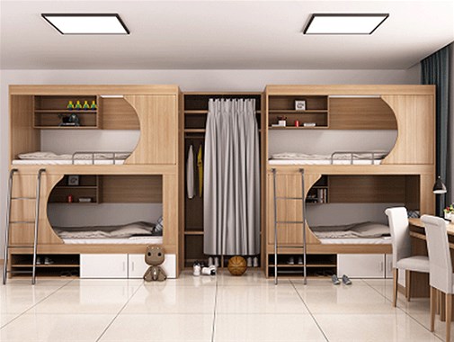 年轻人都喜欢怎么样的宿舍公寓床家具？